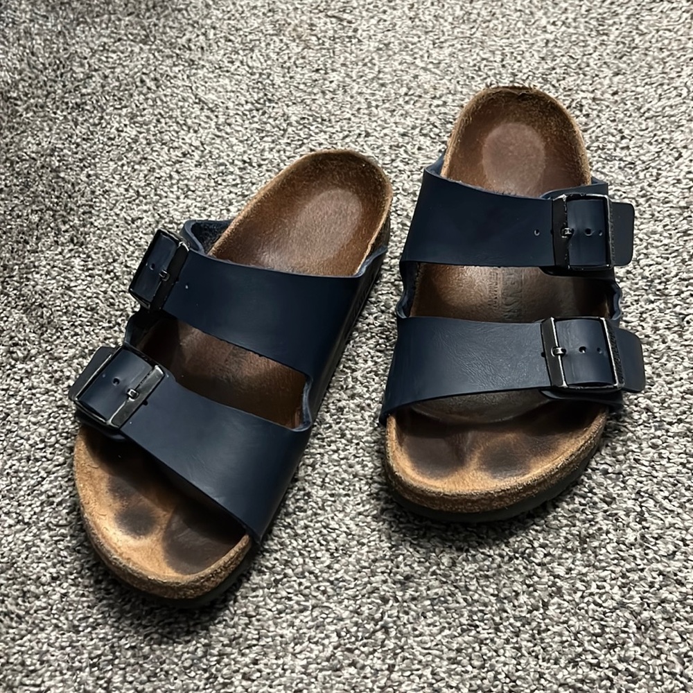 Birkenstock Arizona Two-Strap Sandals in Navy